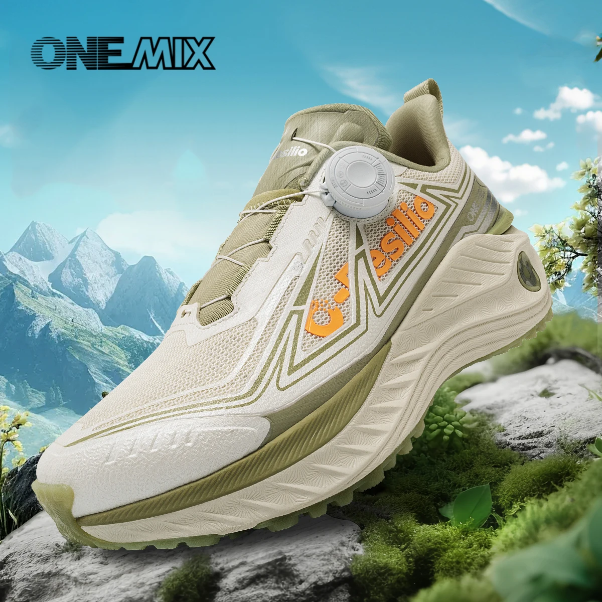 ONEMIX Trail Running Shoes for Men Elastic Lightweight Breathable Climb Mountains Women Sneakers Couple Fashion Outdoor Sneakers