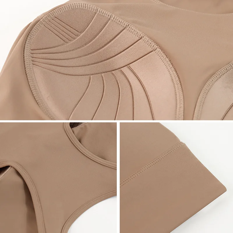 High Strength Anti-shock Sports Crop Tops Women Built-in Pads Yoga Vest High Impact Fitness Running Gym Bras