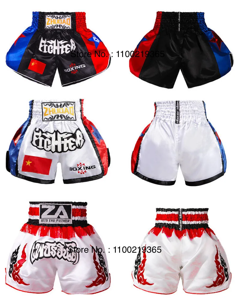 Muay Thai Shorts 2025 New Kick Boxing Shorts Men Women Kids Retro Martial Arts Thaiboxing Kickboxing Cage Fighting Workout Pants