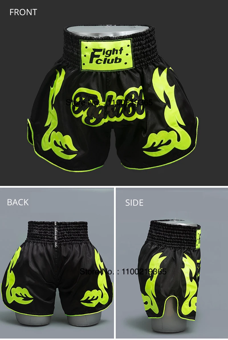 Muay Thai Shorts 2025 New Kick Boxing Shorts Men Women Kids Retro Martial Arts Thaiboxing Kickboxing Cage Fighting Workout Pants