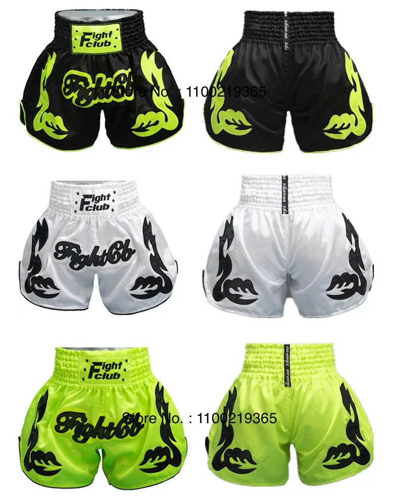 Muay Thai Shorts 2025 New Kick Boxing Shorts Men Women Kids Retro Martial Arts Thaiboxing Kickboxing Cage Fighting Workout Pants