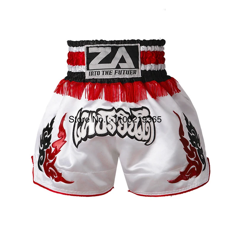 Muay Thai Shorts 2025 New Kick Boxing Shorts Men Women Kids Retro Martial Arts Thaiboxing Kickboxing Cage Fighting Workout Pants