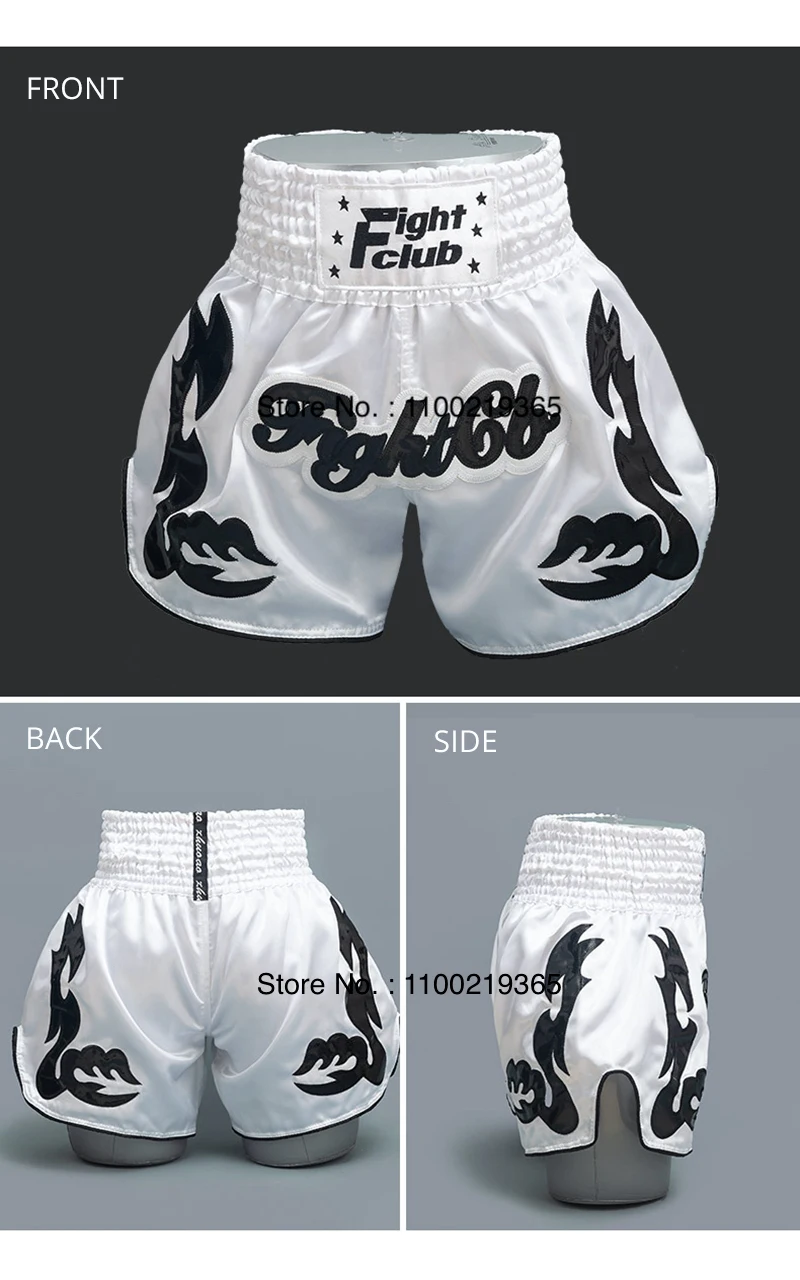 Muay Thai Shorts 2025 New Kick Boxing Shorts Men Women Kids Retro Martial Arts Thaiboxing Kickboxing Cage Fighting Workout Pants