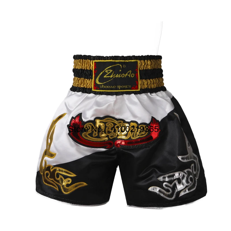 Muay Thai Shorts 2025 New Kick Boxing Shorts Men Women Kids Retro Martial Arts Thaiboxing Kickboxing Cage Fighting Workout Pants