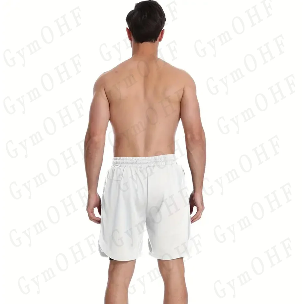 Men's Sports Shorts With Solid Color High Elasticity Breathable Sweat Absorption Heat Dissipation Running Bodybuilding Leggings