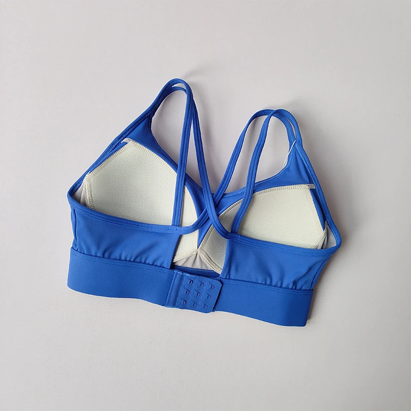 Contrasting Sports Underwear High-intensity Fitness Running Shock-proof Bra Integrated Style Anti-sagging Vest Fitness Bra