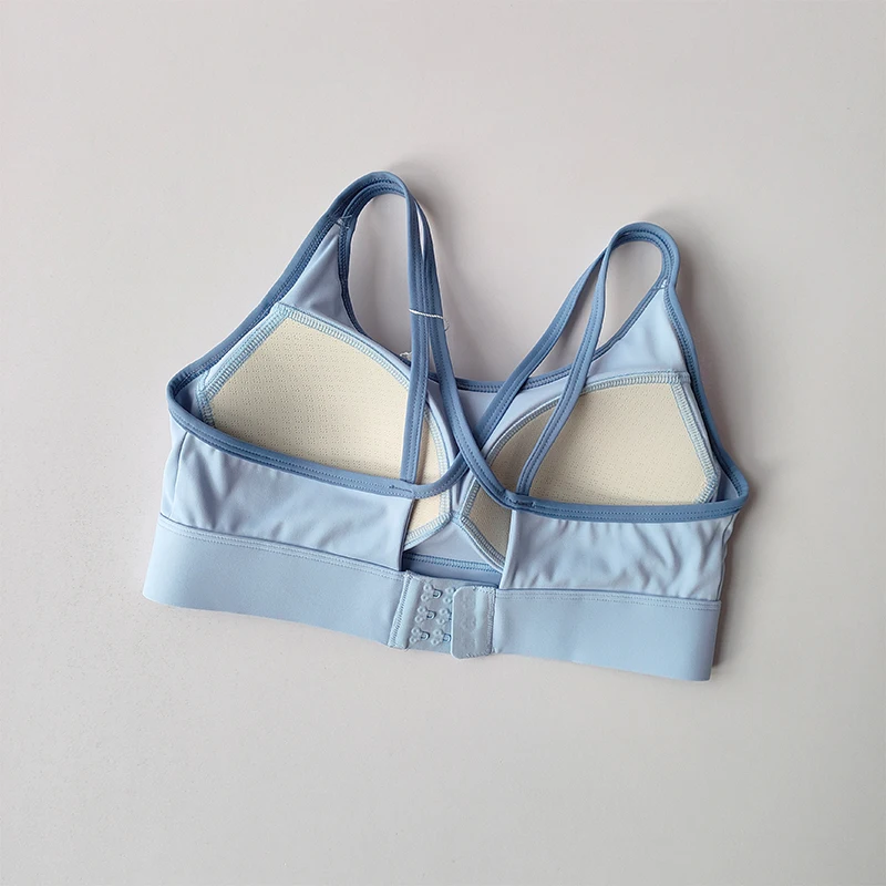 Contrasting Sports Underwear High-intensity Fitness Running Shock-proof Bra Integrated Style Anti-sagging Vest Fitness Bra