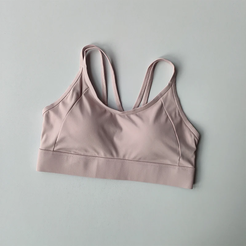 Contrasting Sports Underwear High-intensity Fitness Running Shock-proof Bra Integrated Style Anti-sagging Vest Fitness Bra