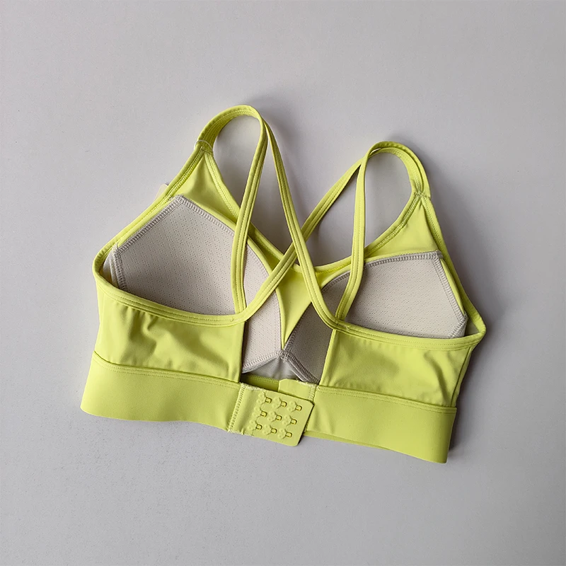 Contrasting Sports Underwear High-intensity Fitness Running Shock-proof Bra Integrated Style Anti-sagging Vest Fitness Bra