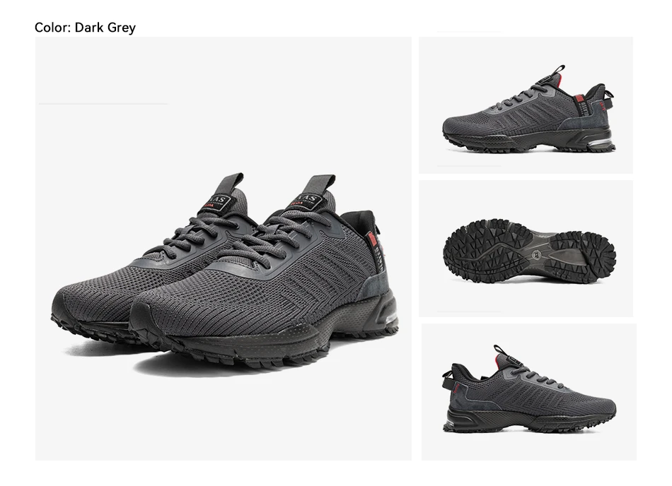 Baasploa Men Sneakers Outdoor Casual Lightweight Breathable Tennis Shoes Male Fashion Designer Mesh Professional Running Shoes