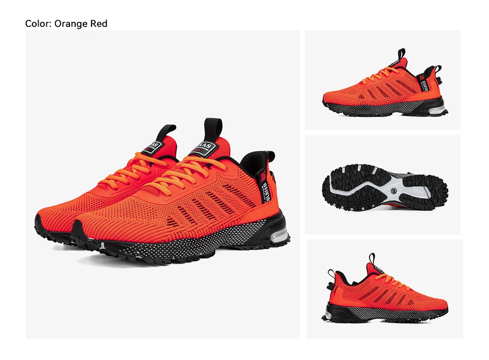 Baasploa Men Sneakers Outdoor Casual Lightweight Breathable Tennis Shoes Male Fashion Designer Mesh Professional Running Shoes