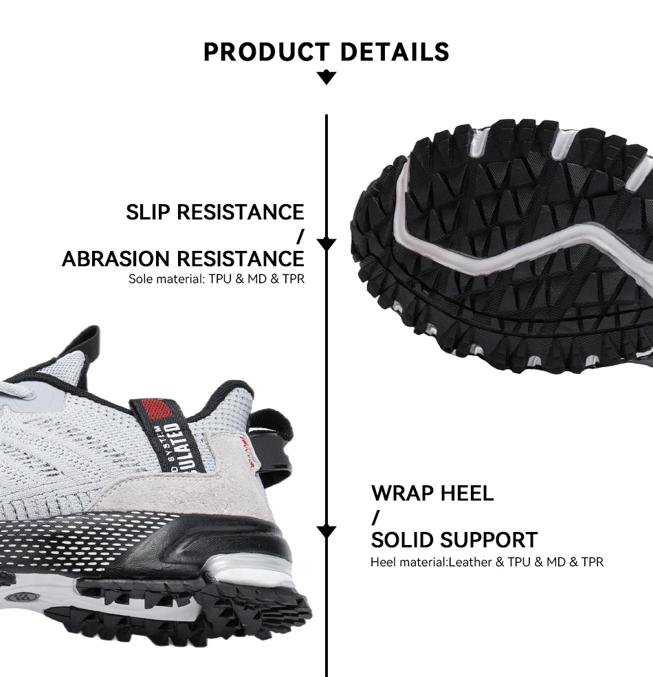 Baasploa Men Sneakers Outdoor Casual Lightweight Breathable Tennis Shoes Male Fashion Designer Mesh Professional Running Shoes