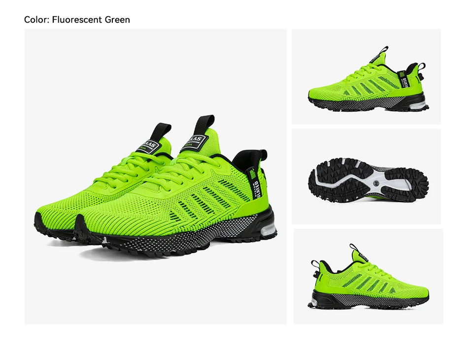 Baasploa Men Sneakers Outdoor Casual Lightweight Breathable Tennis Shoes Male Fashion Designer Mesh Professional Running Shoes