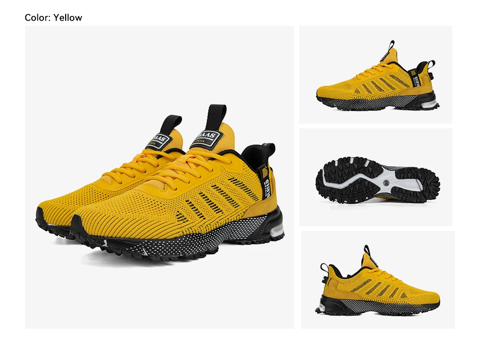 Baasploa Men Sneakers Outdoor Casual Lightweight Breathable Tennis Shoes Male Fashion Designer Mesh Professional Running Shoes