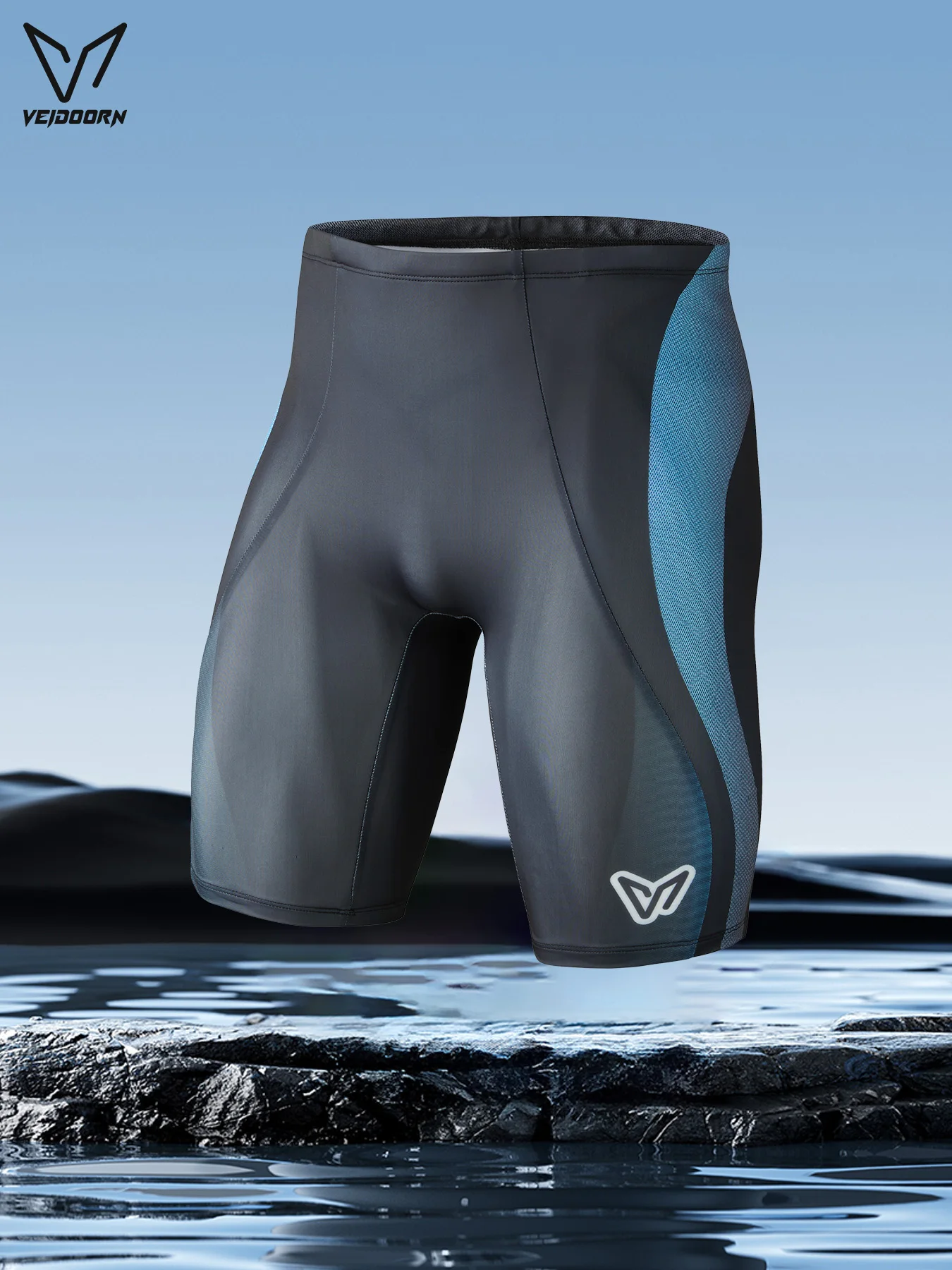 Veidoorn Quick Dry Swim Trunks Mens 5-Inch Anti-Embarrassment Liner Breathable Comfortable Athletic Swimwear for Swimming Beach