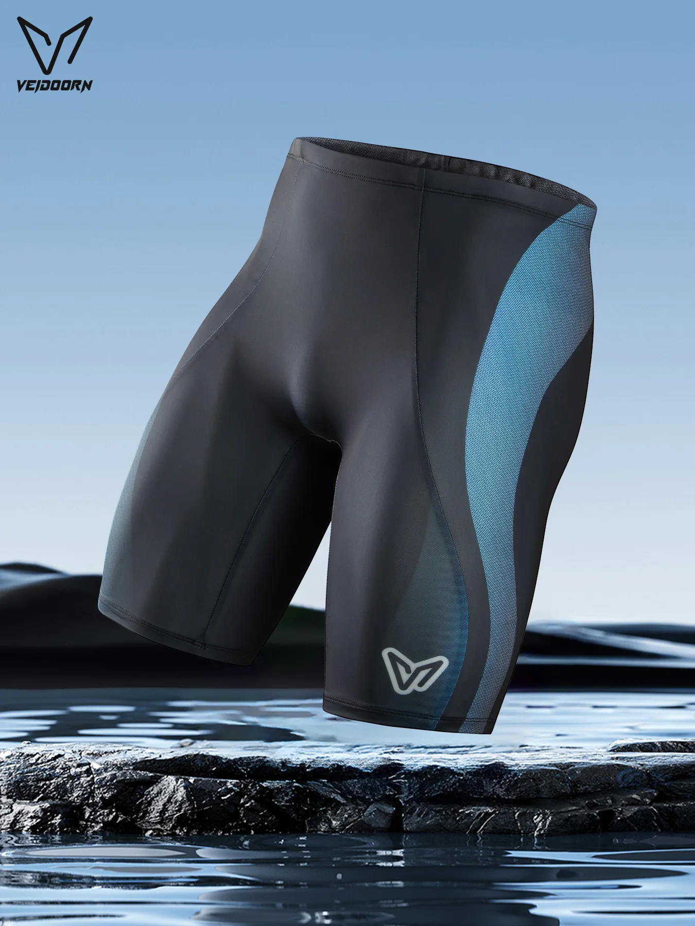 Veidoorn Quick Dry Swim Trunks Mens 5-Inch Anti-Embarrassment Liner Breathable Comfortable Athletic Swimwear for Swimming Beach