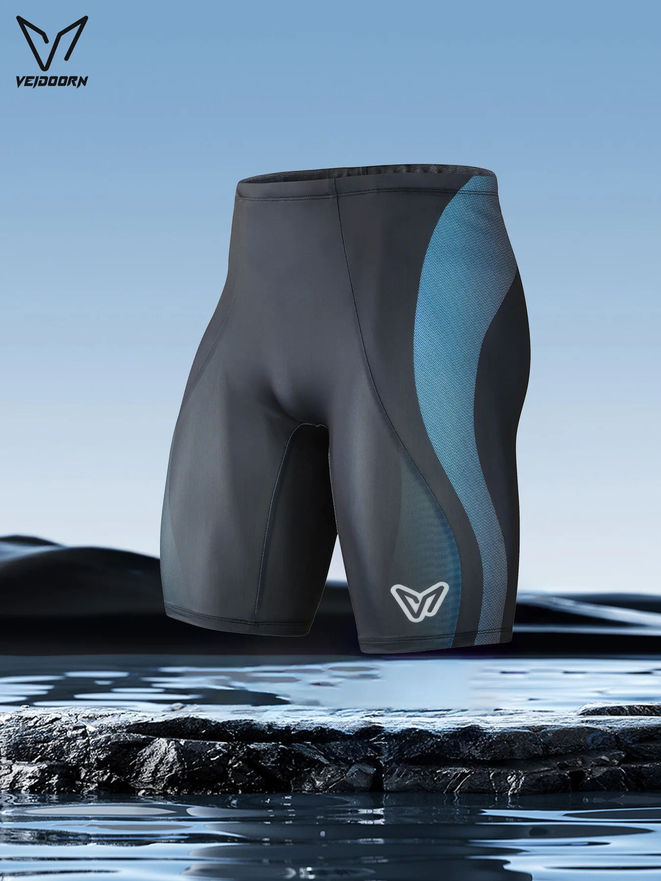 Veidoorn Quick Dry Swim Trunks Mens 5-Inch Anti-Embarrassment Liner Breathable Comfortable Athletic Swimwear for Swimming Beach