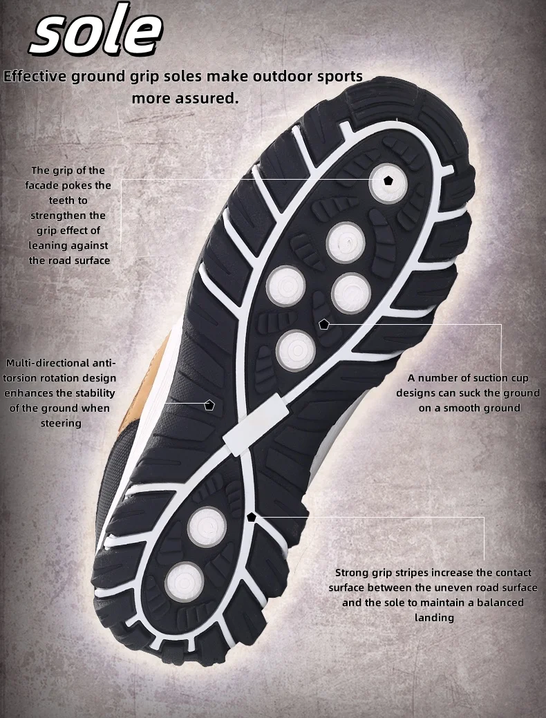 Autumn And Winter Models, Men's Waterproof Hiking Shoes, Outdoor PU Leather Sports Shoes, Wear-Resistant, Walking, Tactical