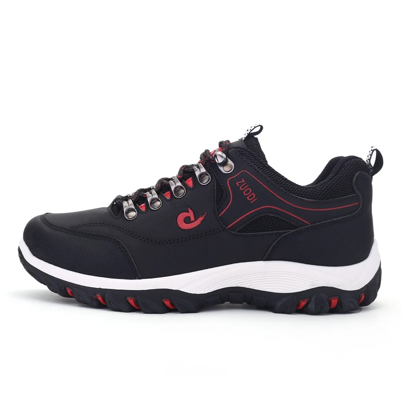 Autumn And Winter Models, Men's Waterproof Hiking Shoes, Outdoor PU Leather Sports Shoes, Wear-Resistant, Walking, Tactical