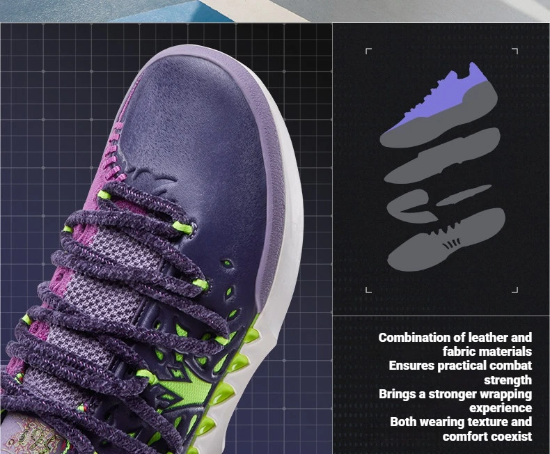 361 ° Joker 2 Low Men Basketball Shoes New Trendy Chic Breathable Shock-Absorbing Wear-resistant Male Sneakers 672611110