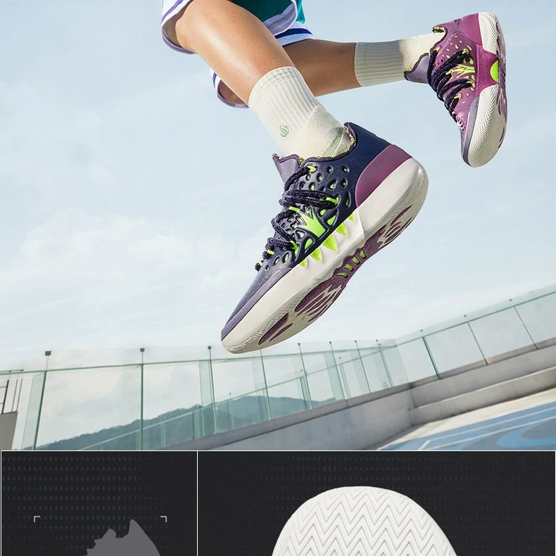 361 ° Joker 2 Low Men Basketball Shoes New Trendy Chic Breathable Shock-Absorbing Wear-resistant Male Sneakers 672611110