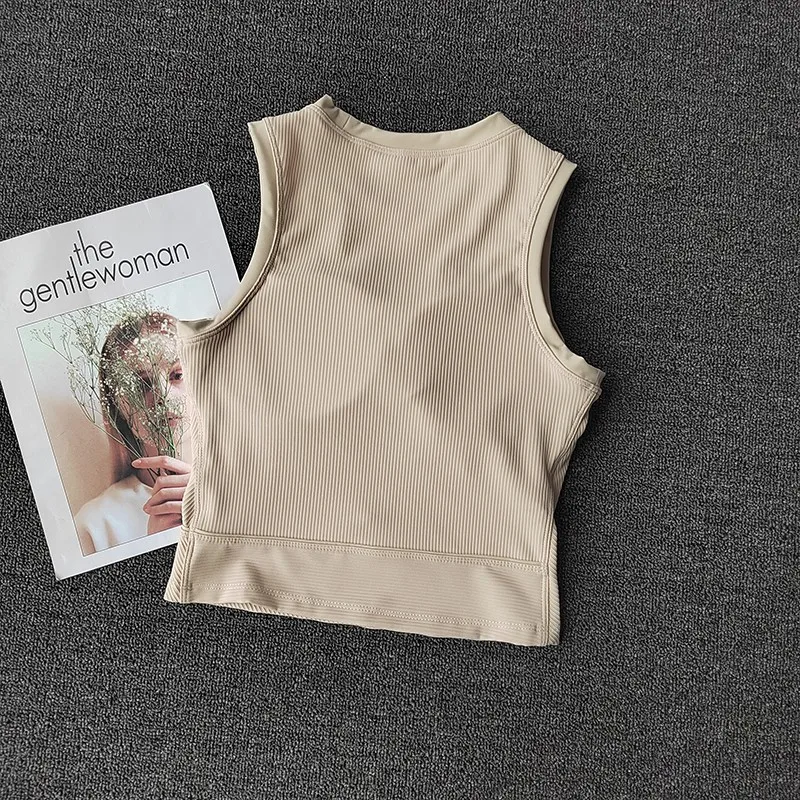 Women's High-Strength Shockproof Yoga Sports Bra Padded Push-Up Gym Bra Fitness Vest Top Running Gym Bra Sports Underwear