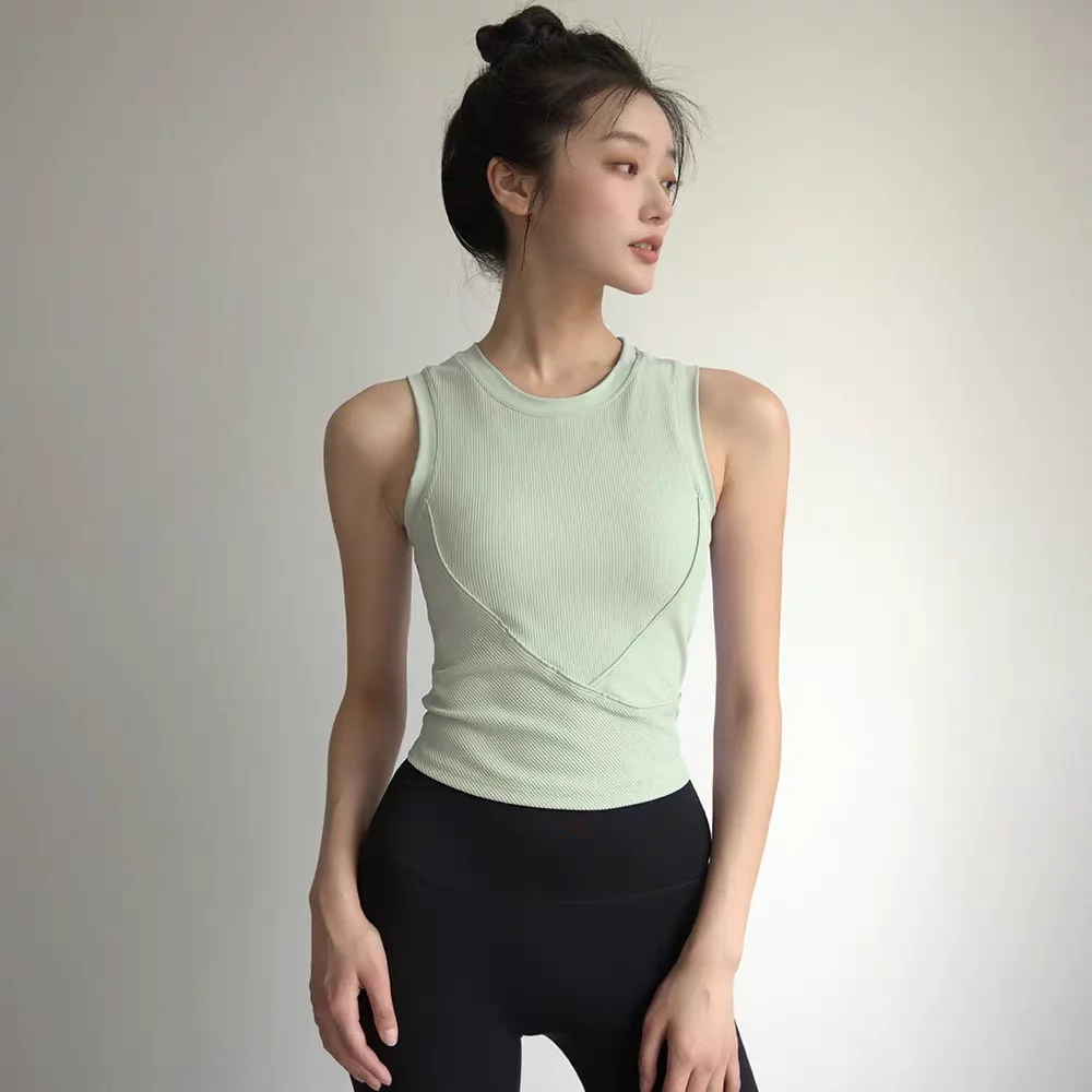 Women's High-Strength Shockproof Yoga Sports Bra Padded Push-Up Gym Bra Fitness Vest Top Running Gym Bra Sports Underwear
