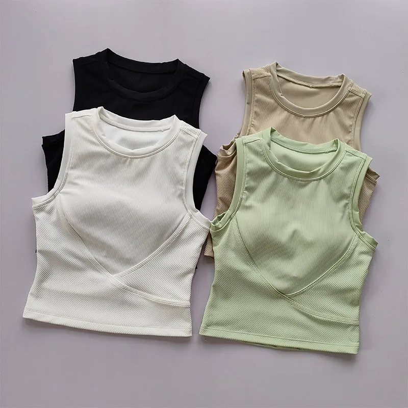 Women's High-Strength Shockproof Yoga Sports Bra Padded Push-Up Gym Bra Fitness Vest Top Running Gym Bra Sports Underwear