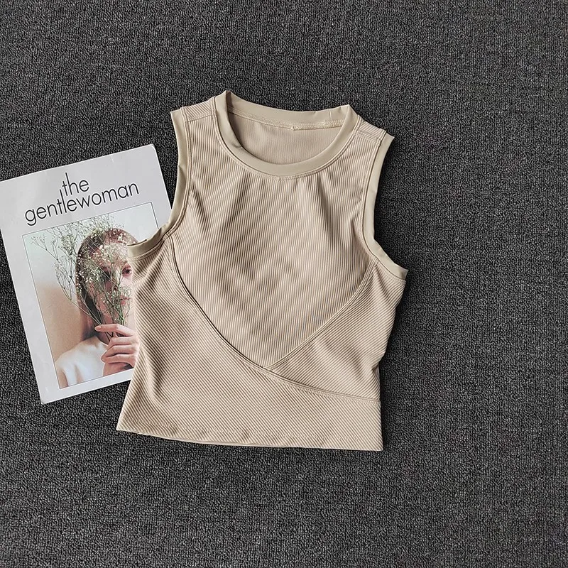 Women's High-Strength Shockproof Yoga Sports Bra Padded Push-Up Gym Bra Fitness Vest Top Running Gym Bra Sports Underwear