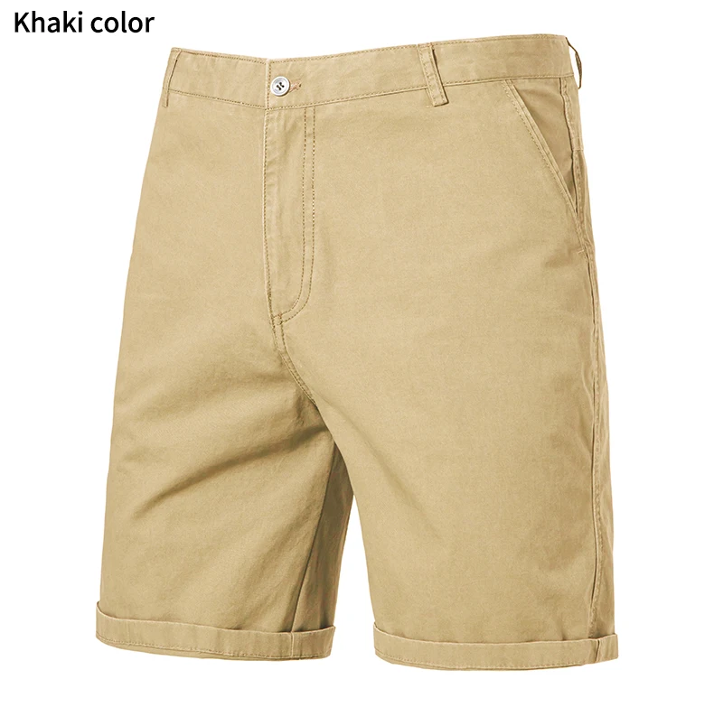 Summer Men Shorts 100% Cotton Mens Casual Shorts Male Bermuda Cargo Overalls Sport Work Shorts