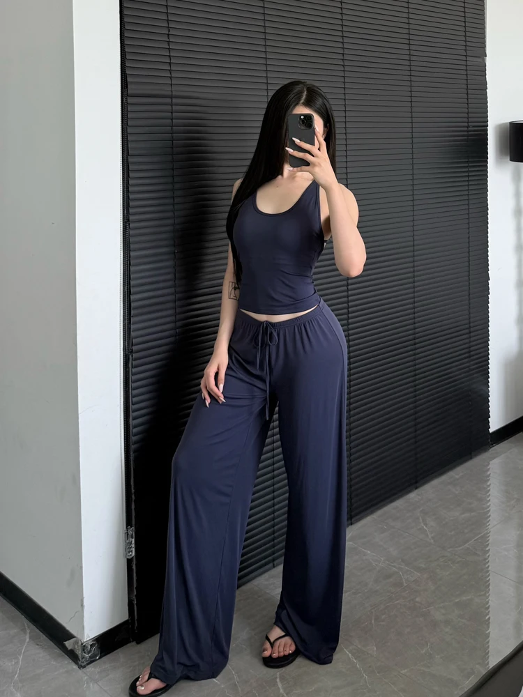 Ctenkevet-High Waist Wide-Leg Yoga Joggers for Women, Female Casual Tracksuit Bottoms, Straight Outdoor Baggy Sweatpants, Autumn