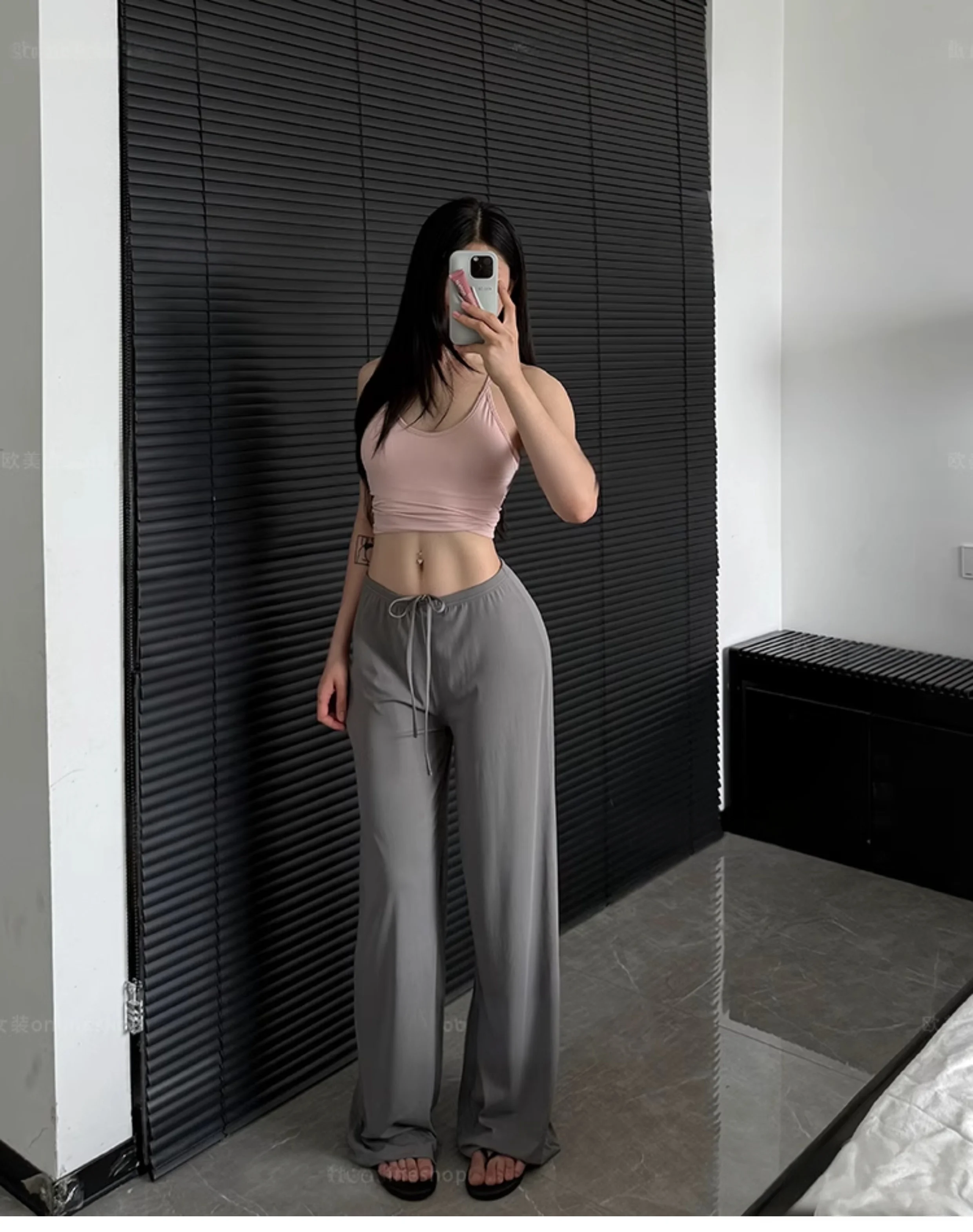 Ctenkevet-High Waist Wide-Leg Yoga Joggers for Women, Female Casual Tracksuit Bottoms, Straight Outdoor Baggy Sweatpants, Autumn
