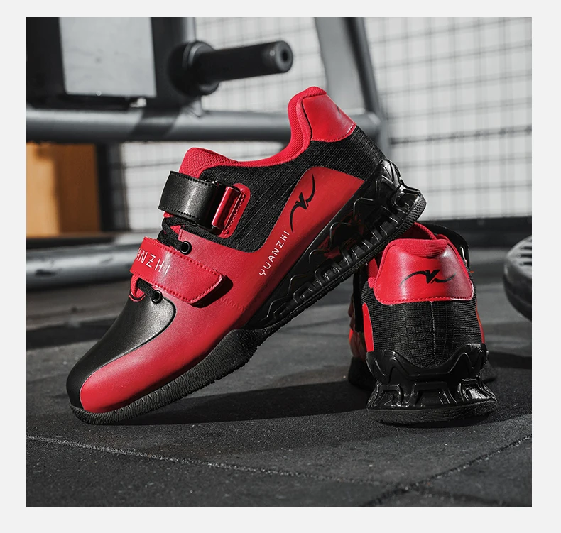 Men Weightlifting Squat Original Deadlift Professional Shoes Non Slip Sneakers Training Sports Fitness Gym Weightlifting Shoes
