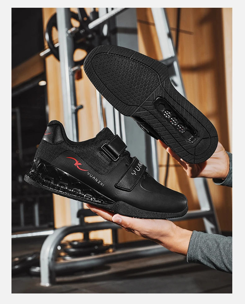 Men Weightlifting Squat Original Deadlift Professional Shoes Non Slip Sneakers Training Sports Fitness Gym Weightlifting Shoes