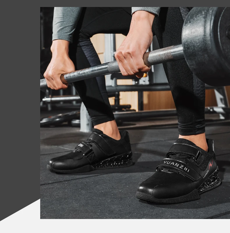 Men Weightlifting Squat Original Deadlift Professional Shoes Non Slip Sneakers Training Sports Fitness Gym Weightlifting Shoes