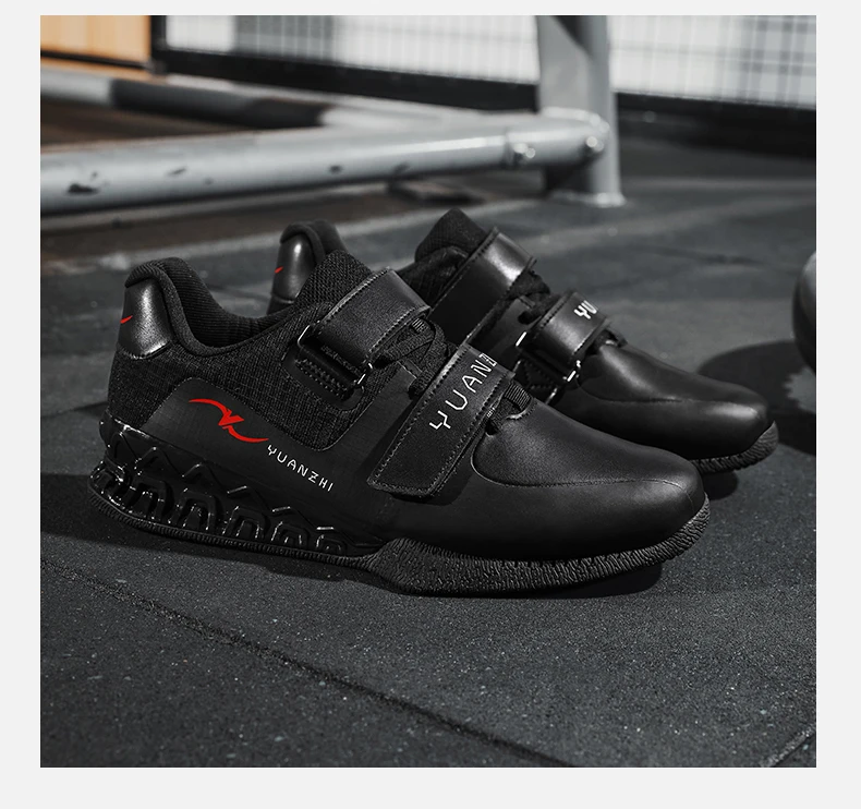 Men Weightlifting Squat Original Deadlift Professional Shoes Non Slip Sneakers Training Sports Fitness Gym Weightlifting Shoes