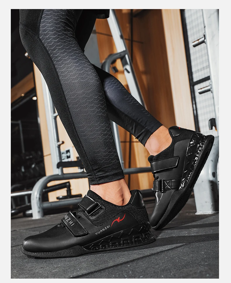 Men Weightlifting Squat Original Deadlift Professional Shoes Non Slip Sneakers Training Sports Fitness Gym Weightlifting Shoes