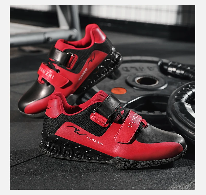 Men Weightlifting Squat Original Deadlift Professional Shoes Non Slip Sneakers Training Sports Fitness Gym Weightlifting Shoes