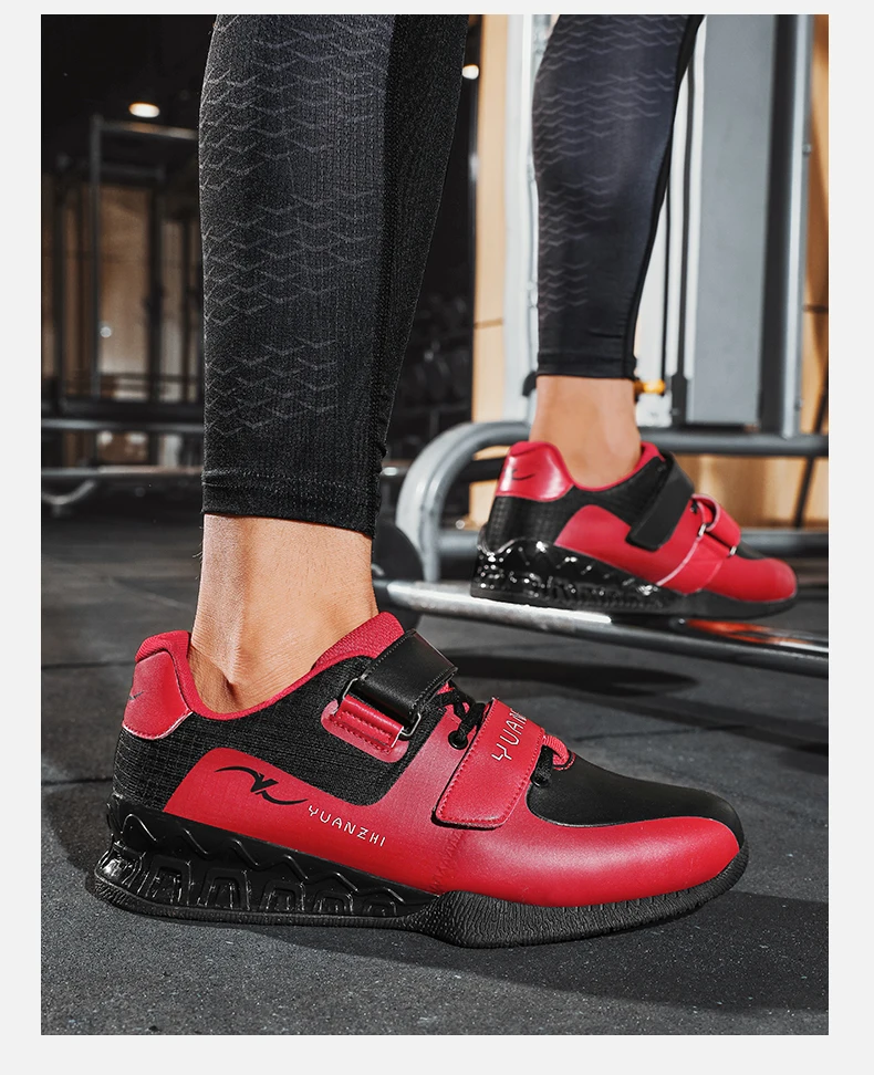 Men Weightlifting Squat Original Deadlift Professional Shoes Non Slip Sneakers Training Sports Fitness Gym Weightlifting Shoes