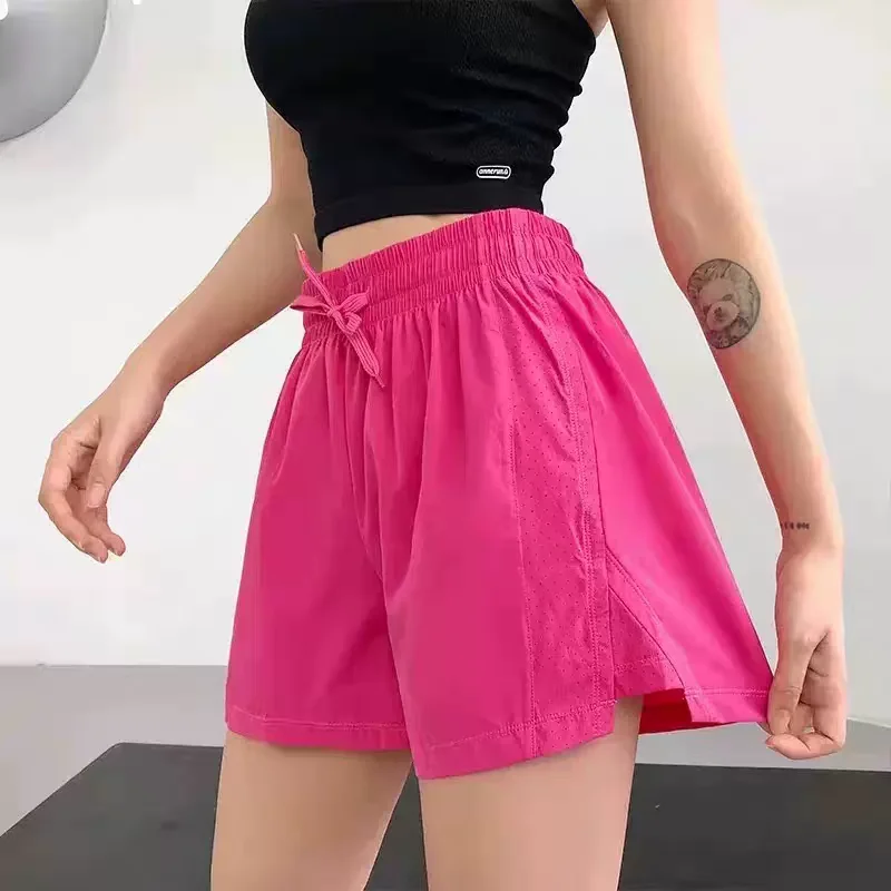 Summer Women's High Running Yoga Shorts Control Running Shorts 2 in 1 Leisure Short Pants Cycling Shorts Sports Shorts