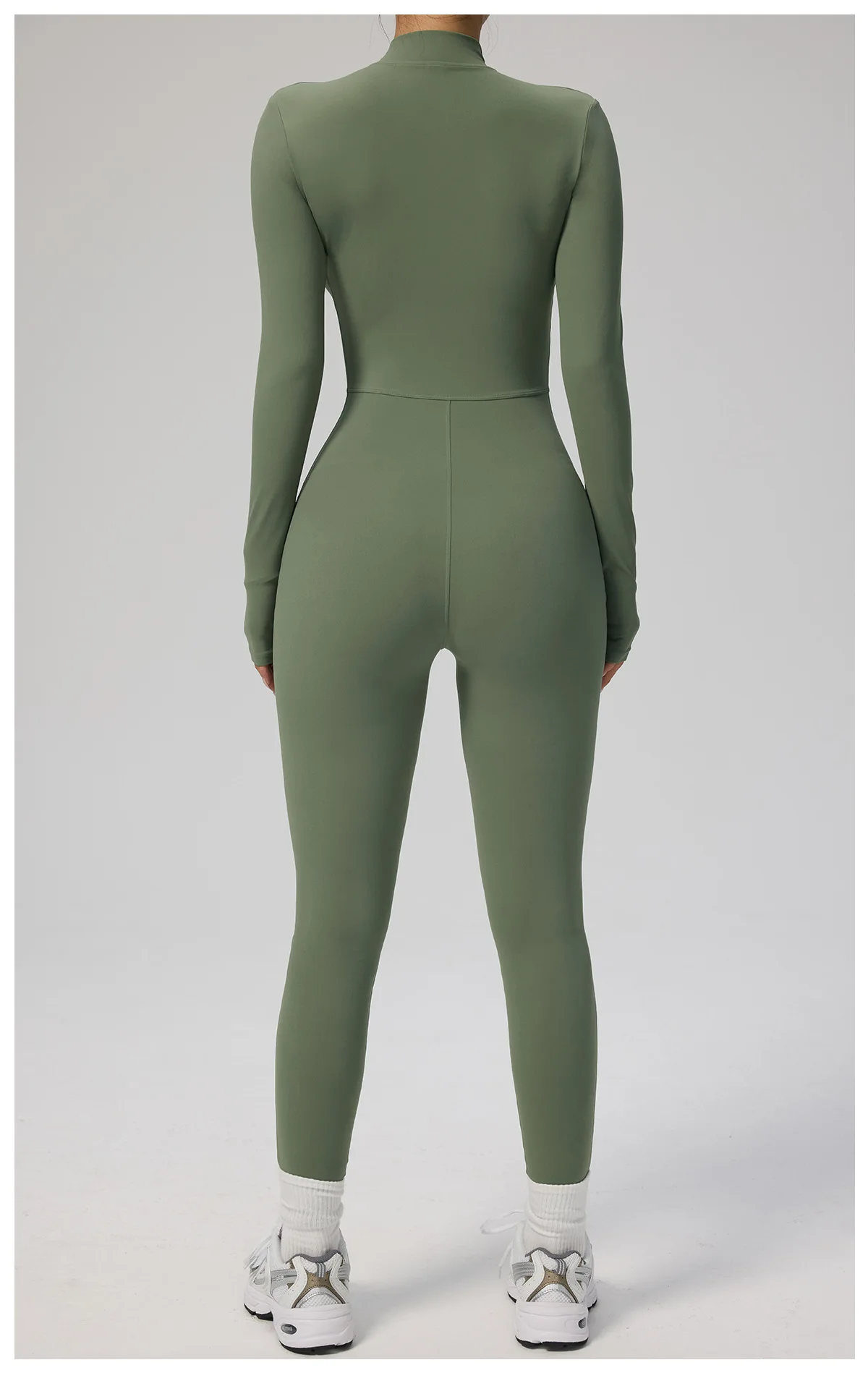SOISOU Zipper Jumpsuit Women Quick Dry Clothing Sportswear Woman Gym Yoga Sport Sets Spandex Nylon Workout Sets Women Tracksuit