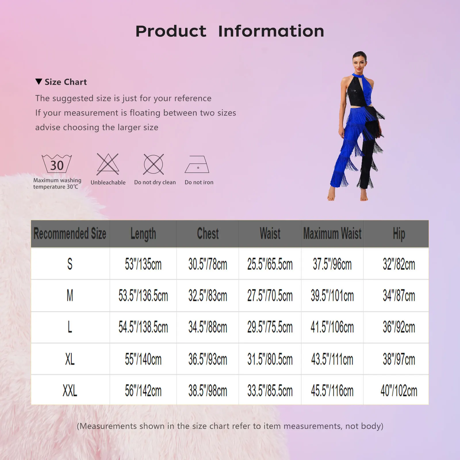 Women Hippie 70s Disco Costume Shiny Sequin Tassel Fringe Pants Retro Party One Piece Jumpsuit Prom Clubwear Latin Dancewear
