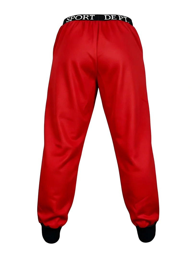 Letter Graphic Print Sweatpants for Men Hip Hop Joggers Sports Athletic Pants for Workout Casual Elastic Waist Lounge Trousers