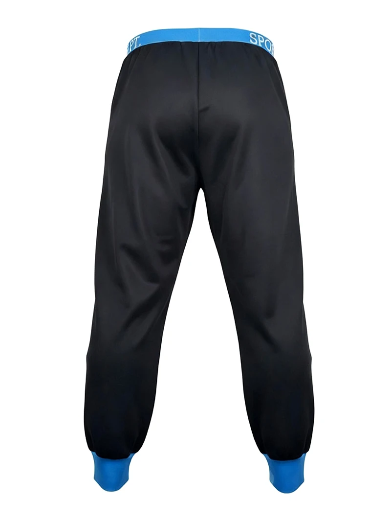 Letter Graphic Print Sweatpants for Men Hip Hop Joggers Sports Athletic Pants for Workout Casual Elastic Waist Lounge Trousers
