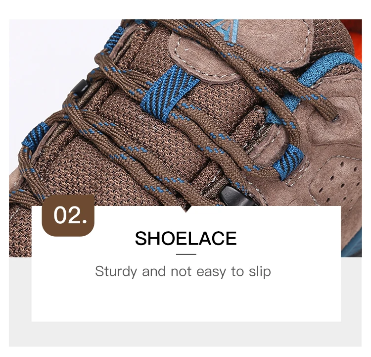 HUMTTO Waterproof Shoes for Men Hiking Shoes Leather Mens Sports Luxury Designer Outdoor Climbing Trekking Walking Sneakers Man