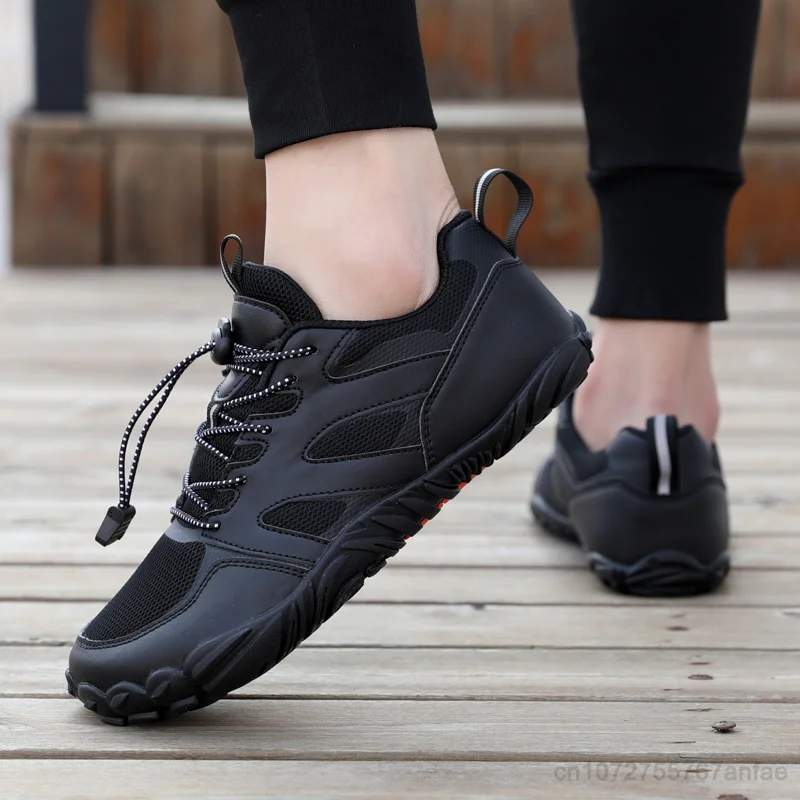 Men's Minimalist Trail Running Barefoot Shoes Wide Toe Box Zero Drop Aqua Sock Shoes for Kayaking Boating Hiking Surfing Walking