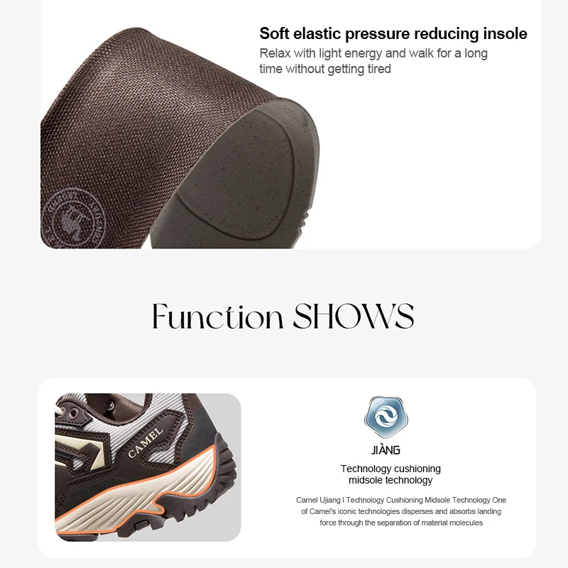 GOLDEN CAMEL Hiking Shoes Men Women Sneakers Outdoor Sports Running Climbing Shoes for Men 2023 New Non-slip Shock-absorbing