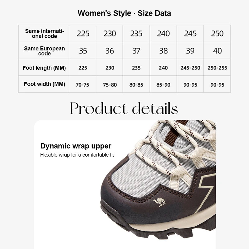 GOLDEN CAMEL Hiking Shoes Men Women Sneakers Outdoor Sports Running Climbing Shoes for Men 2023 New Non-slip Shock-absorbing