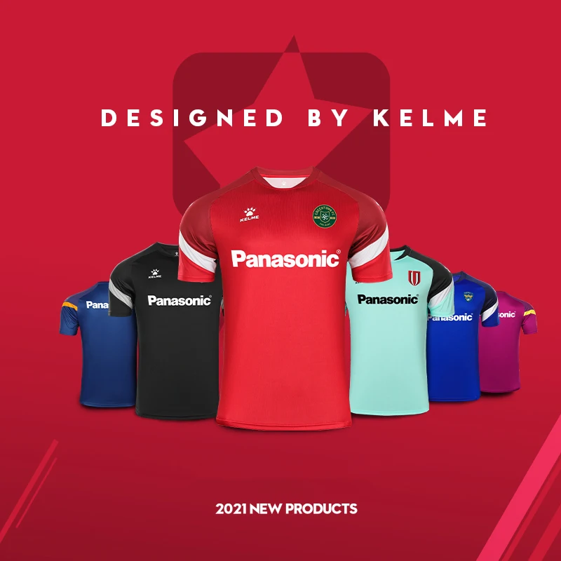 KELME Men's Soccer t-shirt Football T-shirts Short Sleeve Original Kid‘s ’Team Jersey Sportswear Customization 8151ZB1007