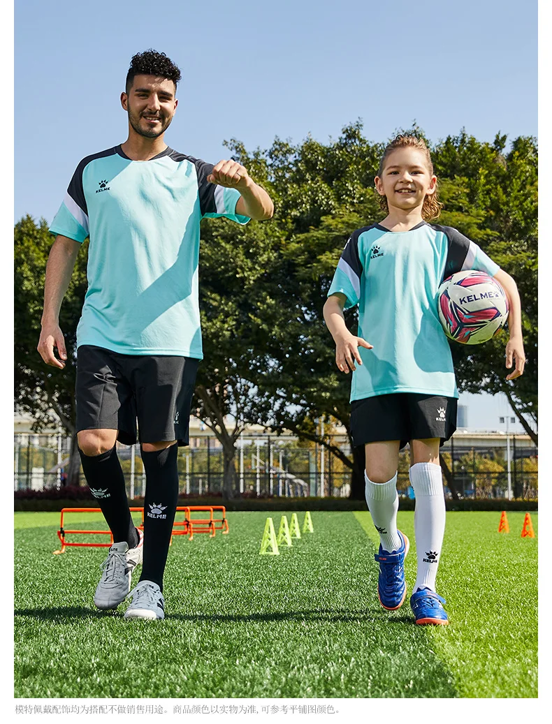 KELME Men's Soccer t-shirt Football T-shirts Short Sleeve Original Kid‘s ’Team Jersey Sportswear Customization 8151ZB1007